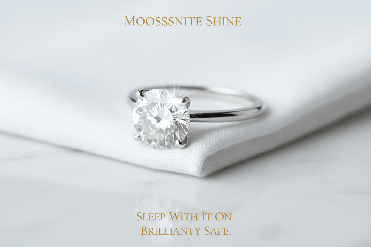 Can I Sleep With My Moissanite Ring On? The Honest Answer - Moissanite Shine