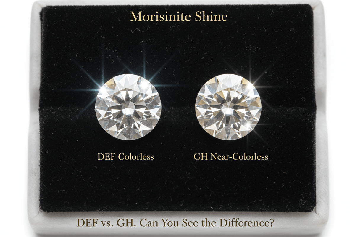 DEF Color vs. GH Color Moissanite: What's the Real Difference? - Moissanite Shine