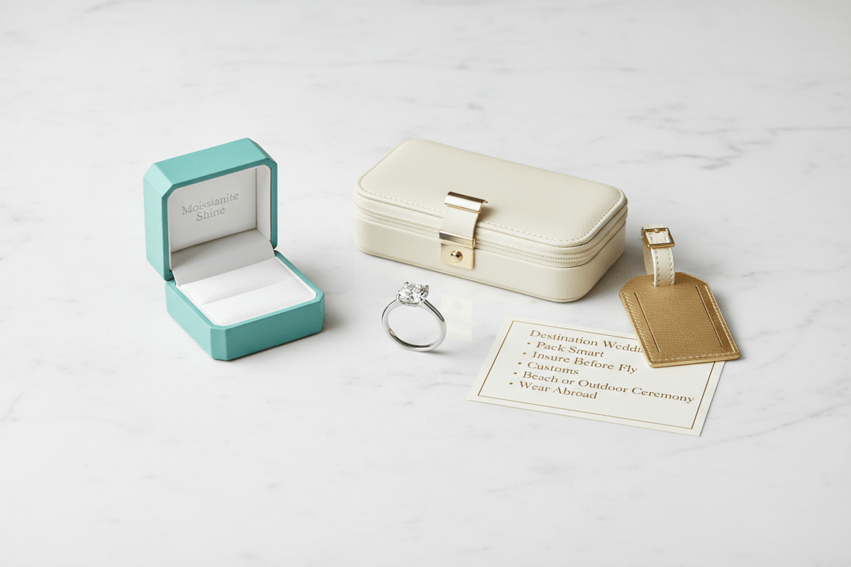 Destination Wedding Jewelry: What to Pack, Insure, and Wear Abroad - Moissanite Shine