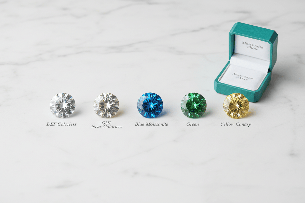Does Moissanite Come in Natural Colors? The Truth About Color in Silicon Carbide - Moissanite Shine