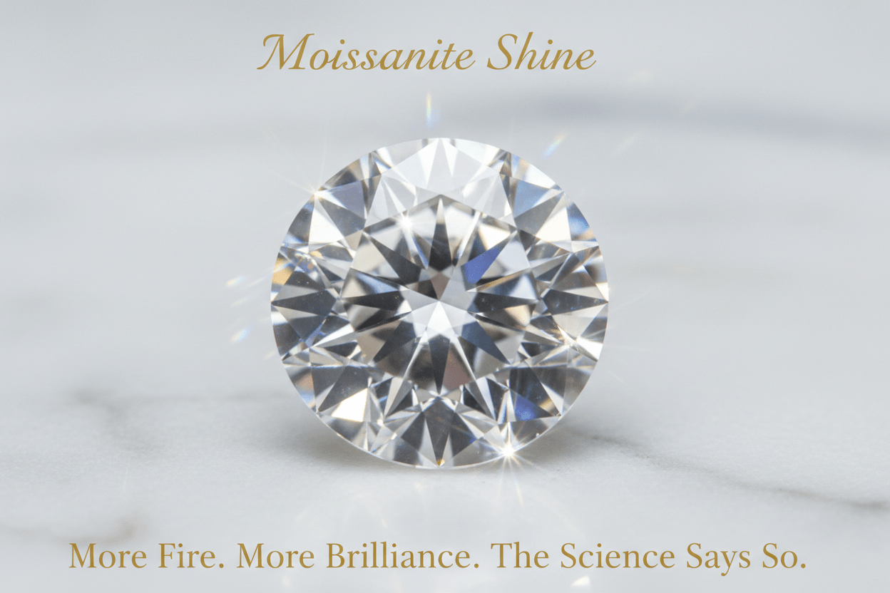 Does Moissanite Sparkle More Than Diamond? The Science Explained - Moissanite Shine