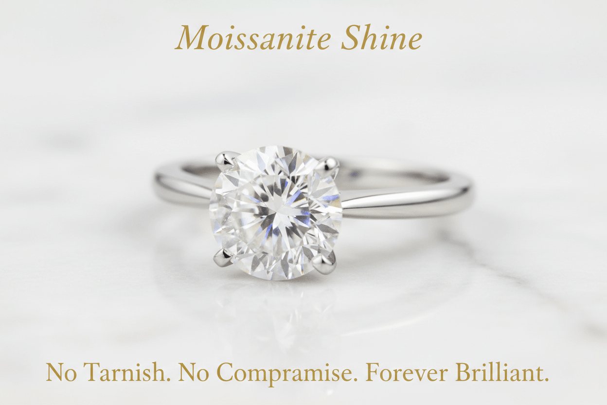 Does Moissanite Tarnish? What Actually Happens to Your Ring Over Time - Moissanite Shine
