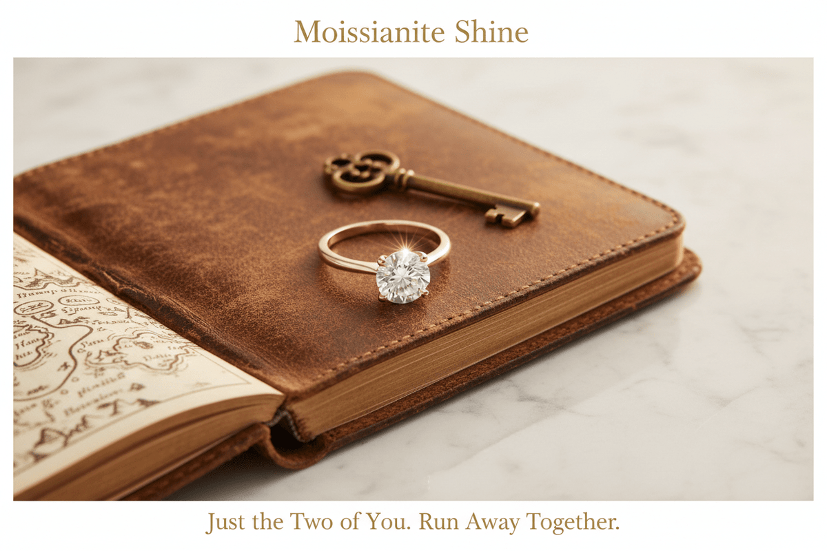 Elopement Jewelry Guide: The Perfect Ring for Running Away Together - Moissanite Shine