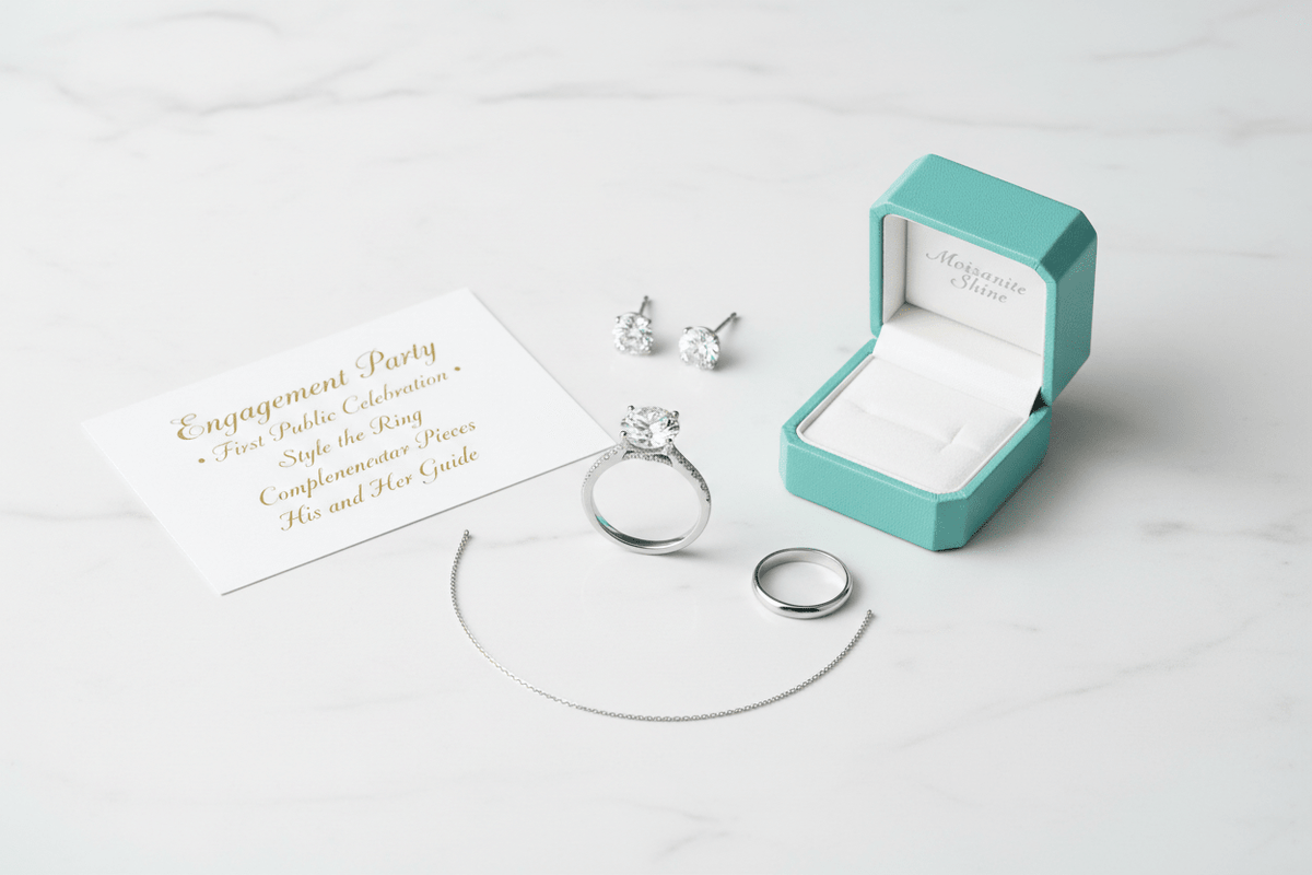Engagement Party Jewelry: What the Couple Should Wear - Moissanite Shine