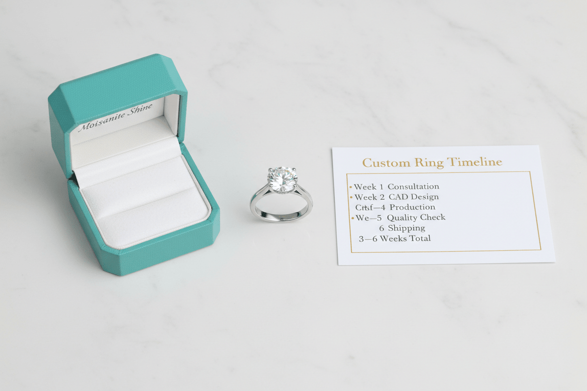 How Long Does It Take to Make a Custom Moissanite Ring? - Moissanite Shine