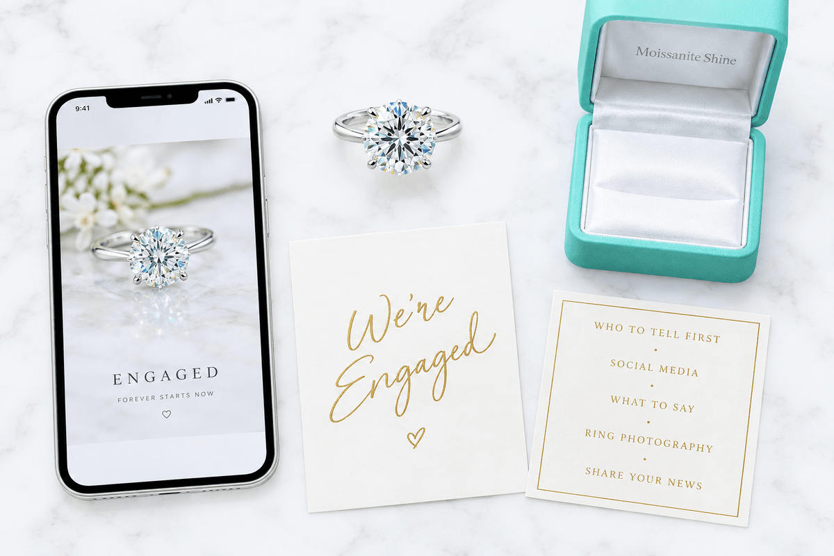 How to Announce Your Engagement: A Complete Guide - Moissanite Shine