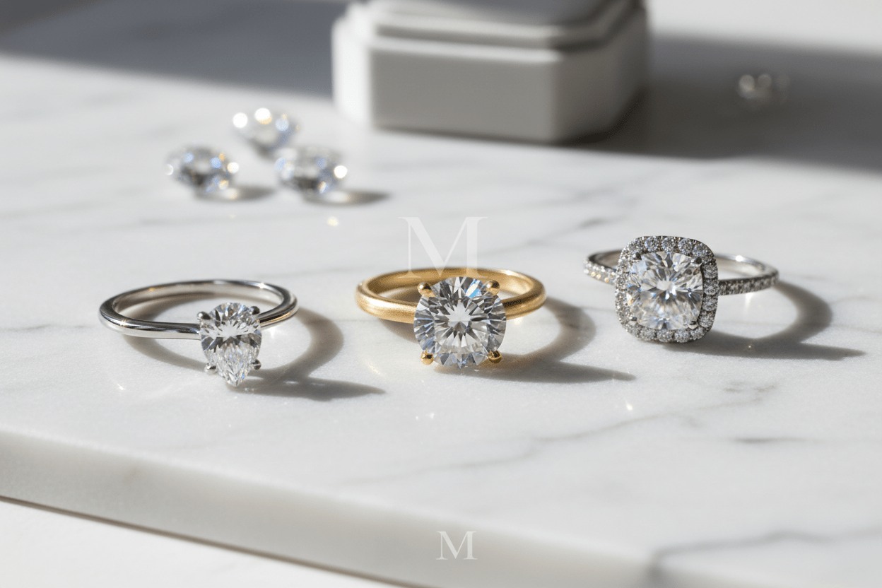 How to Choose a Moissanite Ring on a Budget: The $500, $1,000 & $2,000 Guide - Moissanite Shine