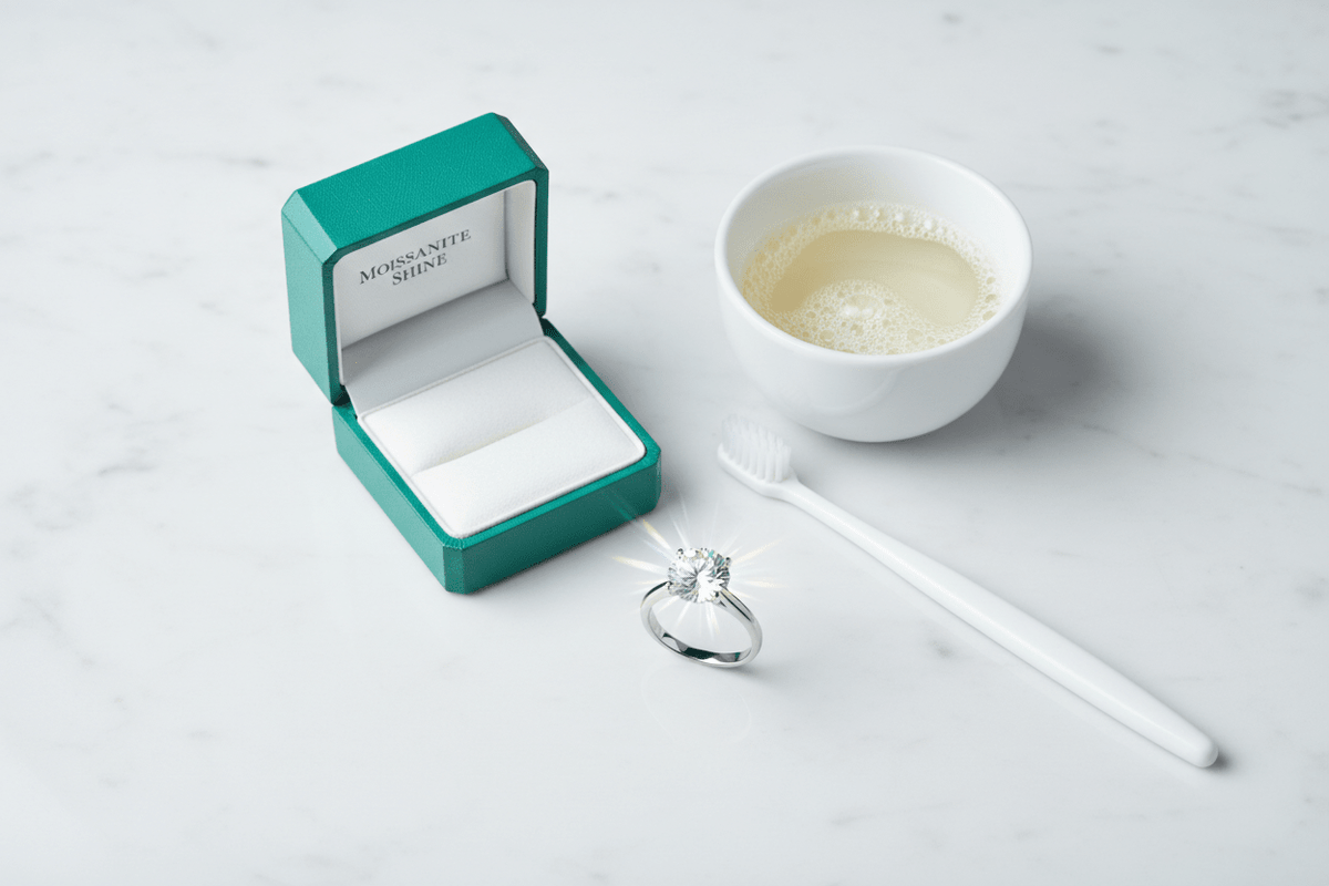 How to Clean Your Moissanite Ring at Home: Step-by-Step Guide - Moissanite Shine