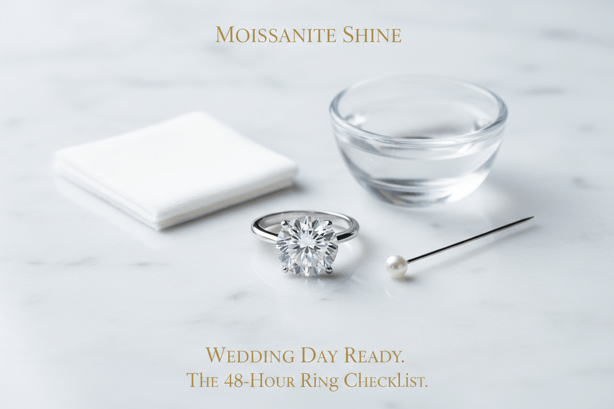 How to Clean Your Ring Before the Wedding: The 48-Hour Prep Checklist - Moissanite Shine