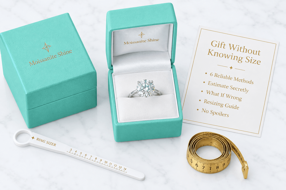 How to Find Her Ring Size Without Ruining the Surprise (7 Clever Methods) - Moissanite Shine