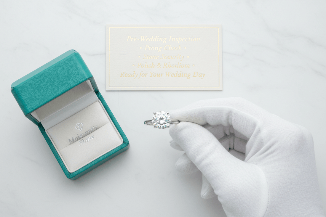 How to Get Your Engagement Ring Inspected and Serviced Before the Wedding - Moissanite Shine
