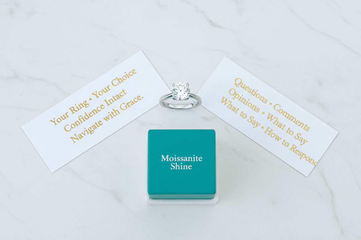 How to Handle Engagement Ring Reactions from Family and Friends - Moissanite Shine