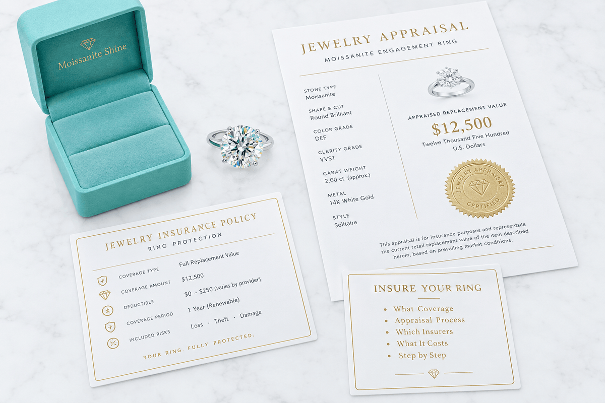 How to Insure Your Moissanite Ring: Step-by-Step Guide - Moissanite Shine