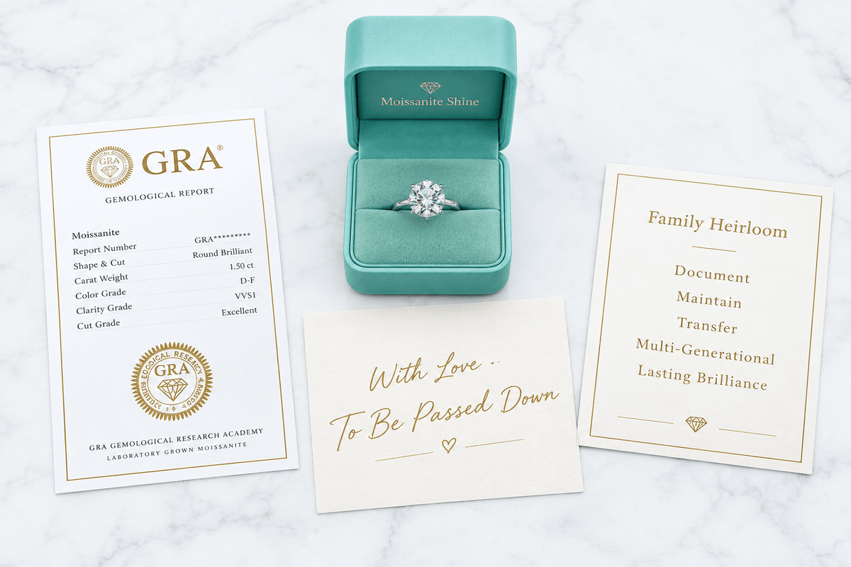 How to Pass Down Moissanite Jewelry as a Family Heirloom - Moissanite Shine