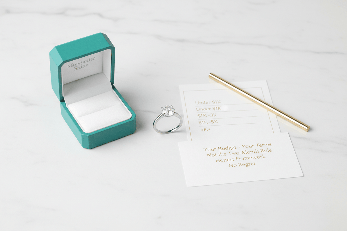 How to Set a Realistic Engagement Ring Budget Without Regret - Moissanite Shine