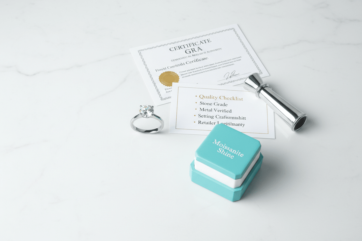 How to Tell If a Moissanite Ring Is Real Quality: A Buyer’s Checklist - Moissanite Shine