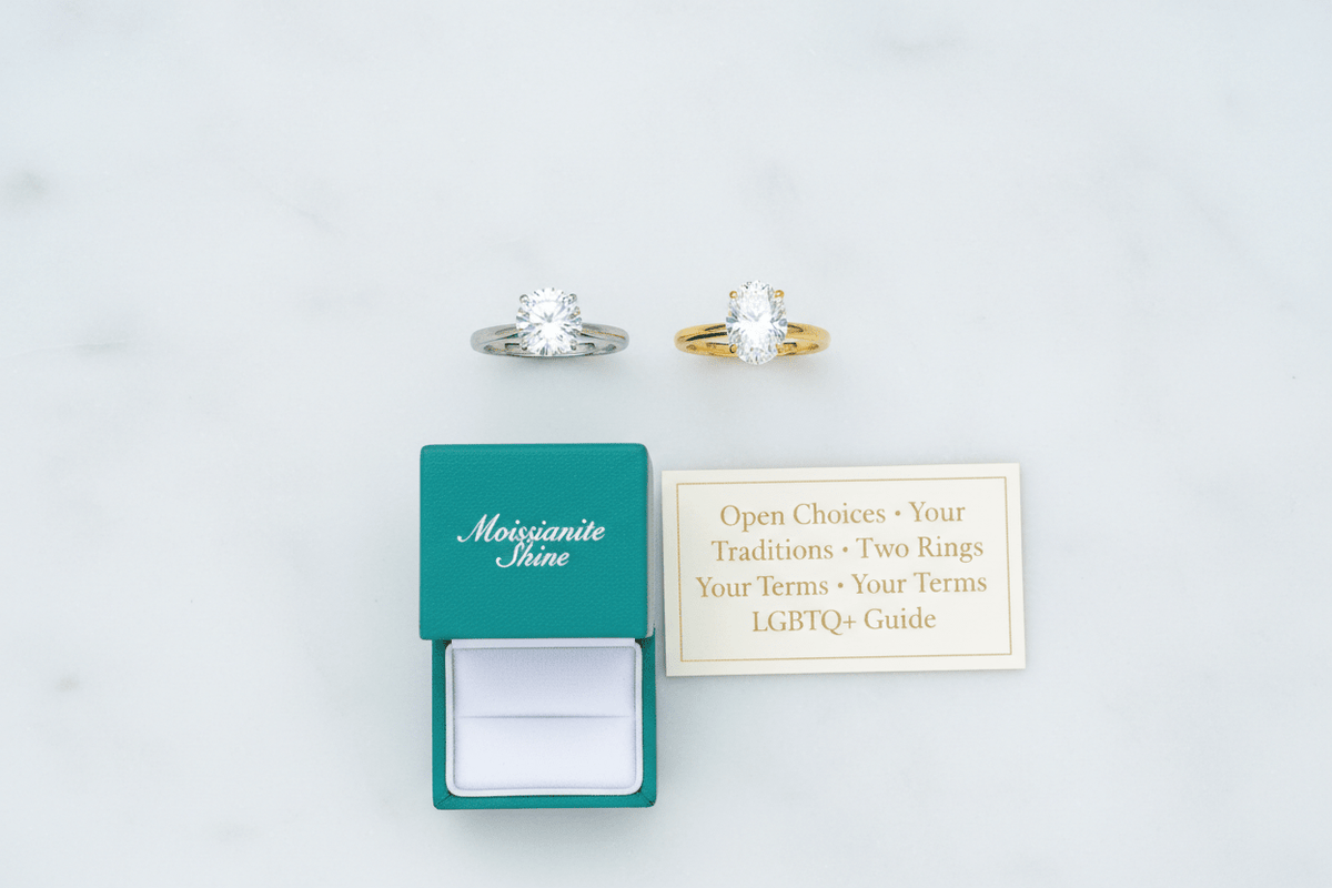 LGBTQ+ Wedding Rings: Traditions, Options, and What Couples Choose - Moissanite Shine