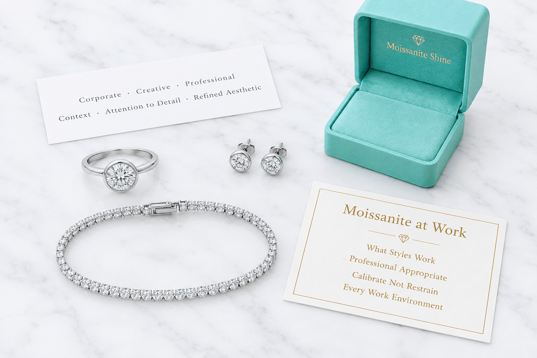 Moissanite at Work: Office & Professional Wear Guide - Moissanite Shine