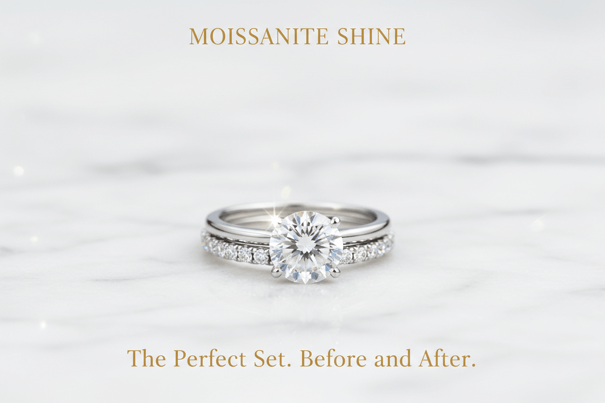 Moissanite Bridal Sets: Everything You Need to Know Before You Buy - Moissanite Shine