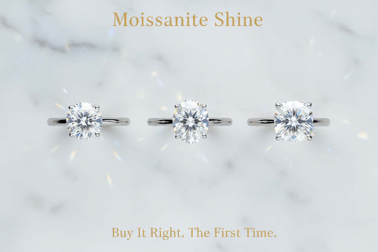 Moissanite Buying Mistakes: 10 Things First-Time Buyers Get Wrong (And How to Avoid Them) - Moissanite Shine