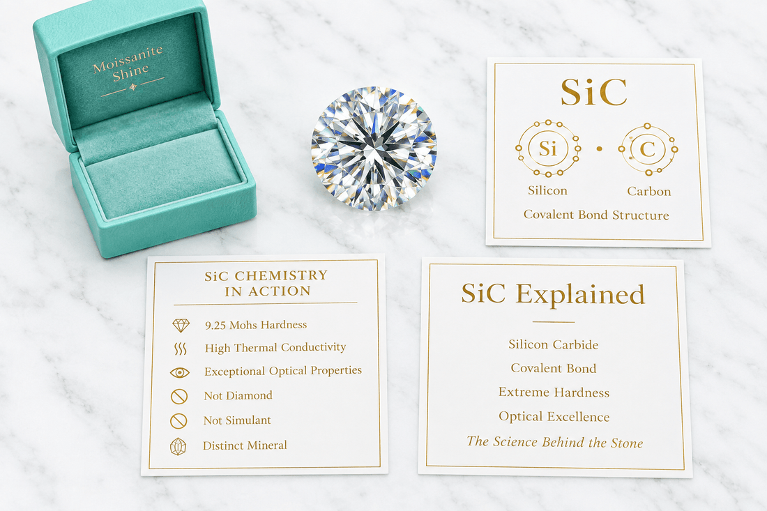 Moissanite Chemical Formula & Composition: SiC Explained - Moissanite Shine