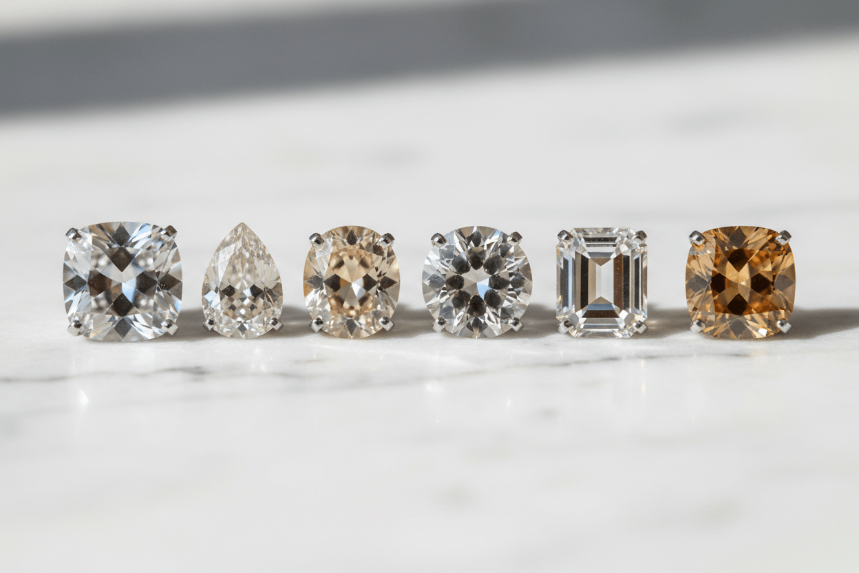 Moissanite Color Grades Explained: D, E, F, G, H & Beyond — The Complete 2026 Buyer's Guide - Moissanite Shine