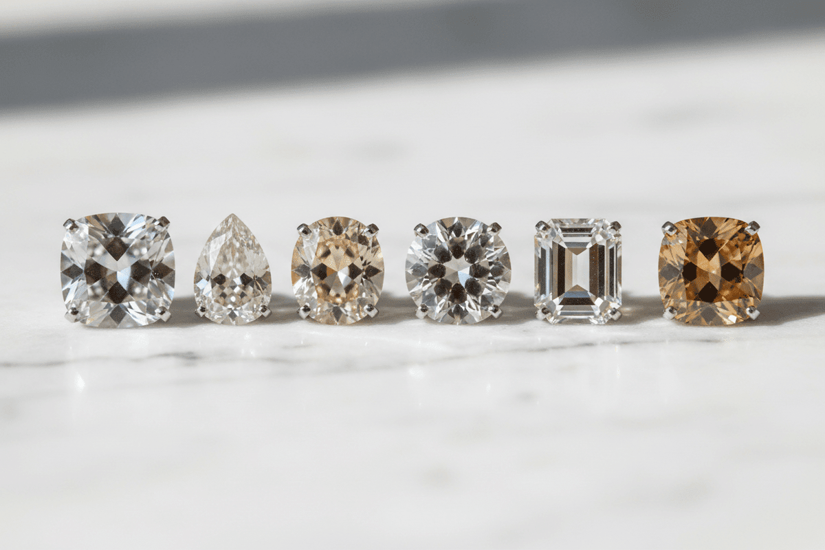 Moissanite Color Grades Explained: D, E, F, G, H & Beyond — The Complete 2026 Buyer's Guide - Moissanite Shine