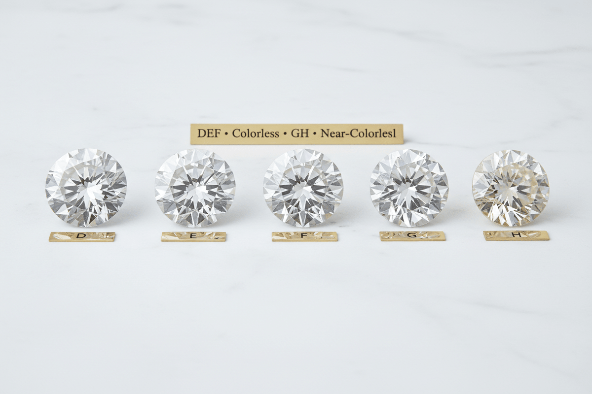 Moissanite Color Grades Explained: D, E, F, G, H — Which Should You Buy? - Moissanite Shine