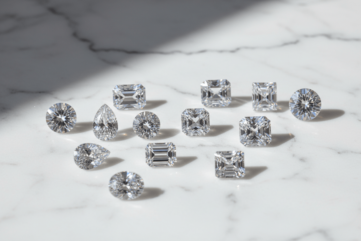 Moissanite Cut & Shape Guide: Round, Oval, Cushion, Pear, Emerald & Every Shape Explained - Moissanite Shine