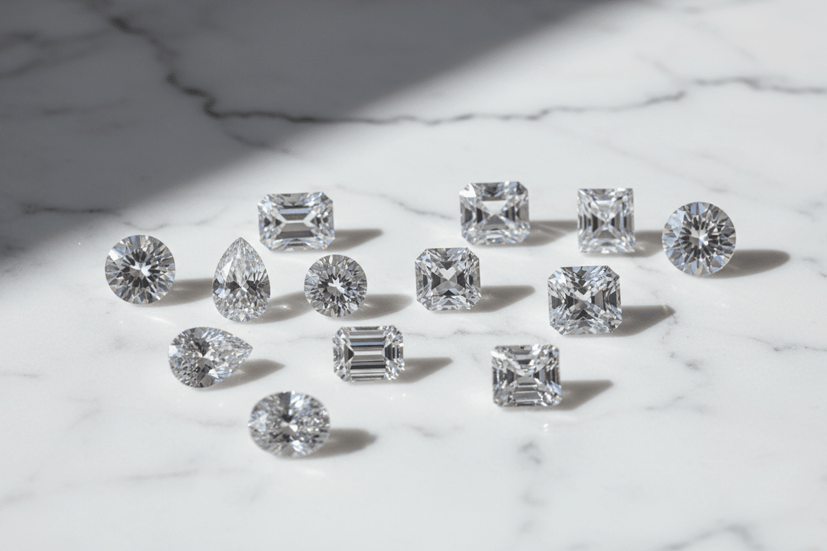 Moissanite Cut & Shape Guide: Round, Oval, Cushion, Pear, Emerald & Every Shape Explained - Moissanite Shine
