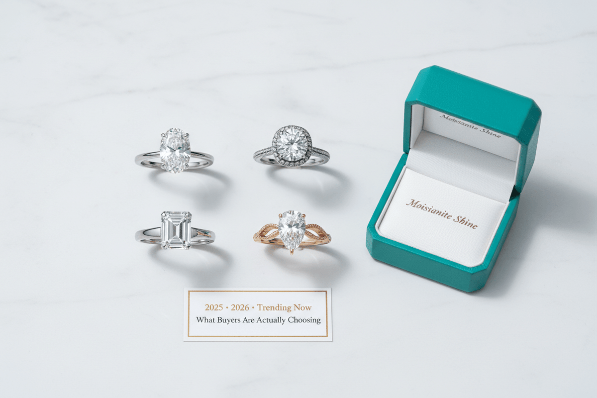 Moissanite Engagement Ring Trends for 2026 and 2027 - Moissanite Shine