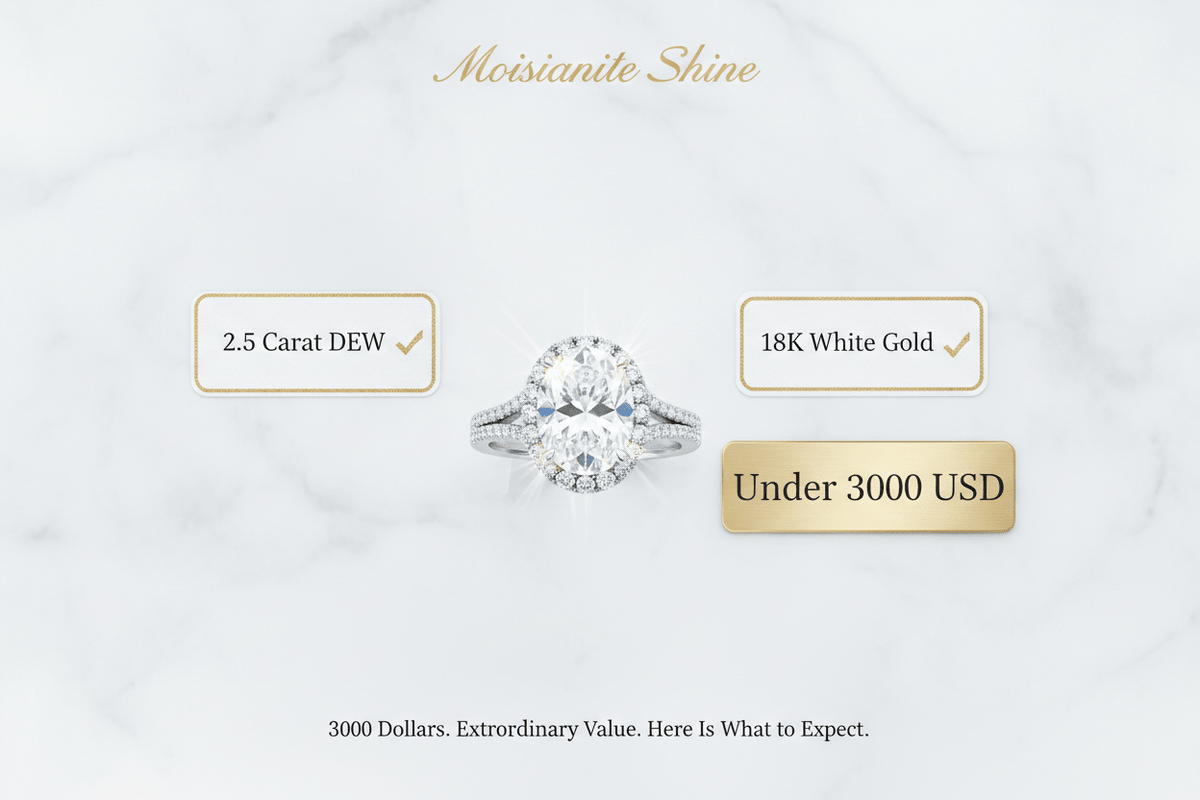 Moissanite Engagement Ring Under $3,000: The Best Options and What to Expect in 2026 - Moissanite Shine