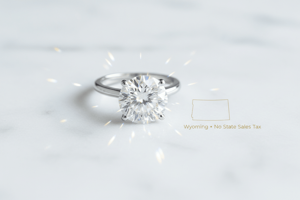 Moissanite Engagement Rings in Wyoming: The Complete Buying Guide - Moissanite Shine