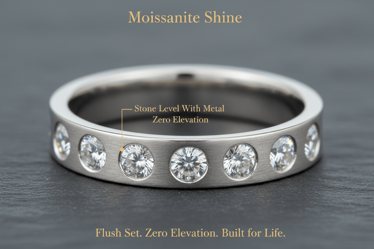 Moissanite Flush & Gypsy Setting: The Complete Guide for Active Wearers - Moissanite Shine