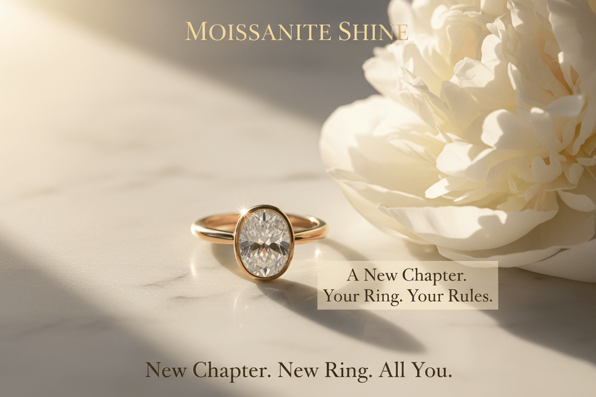 Moissanite for a Second Engagement Ring: A New Chapter Deserves a New Ring - Moissanite Shine