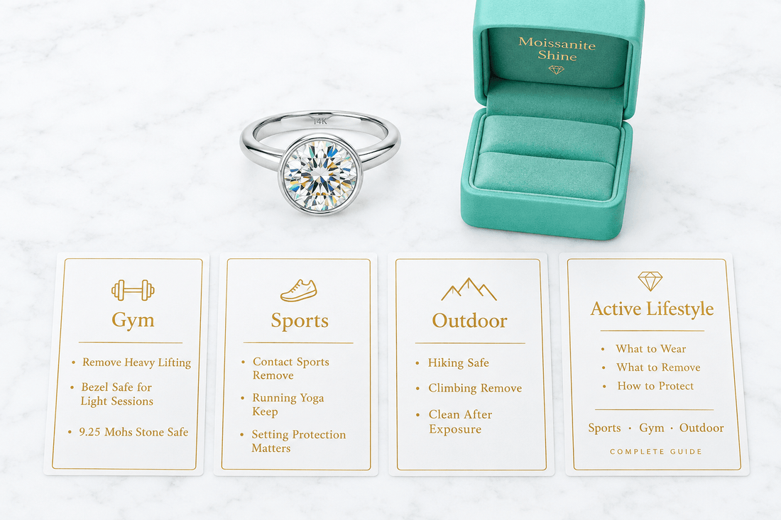 Moissanite for Active Women: Sports, Gym & Outdoor Wear Guide - Moissanite Shine