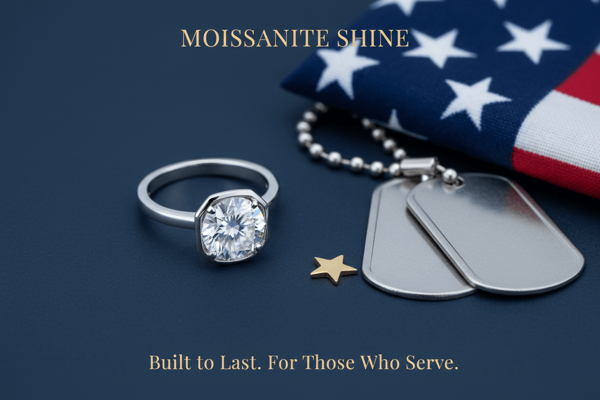 Moissanite for Military & Veterans: The Complete Ring Guide - Moissanite Shine