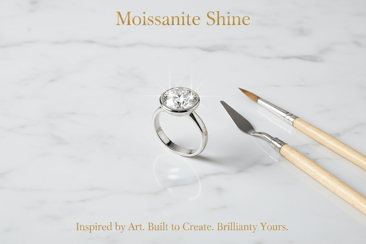 Moissanite for the Artist & Creative Professional: A Ring That Inspires as Much as It Endures - Moissanite Shine