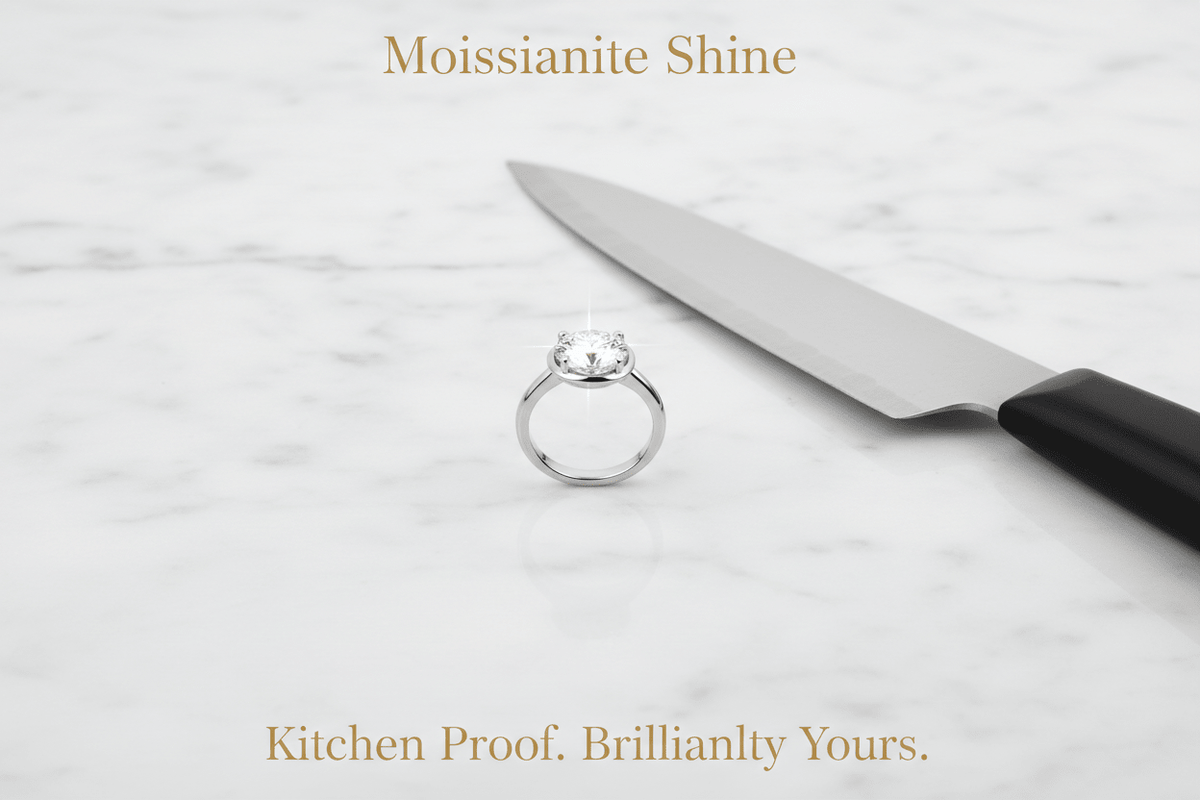Moissanite for the Chef: The Ring That Survives the Kitchen (And Looks Beautiful Doing It) - Moissanite Shine