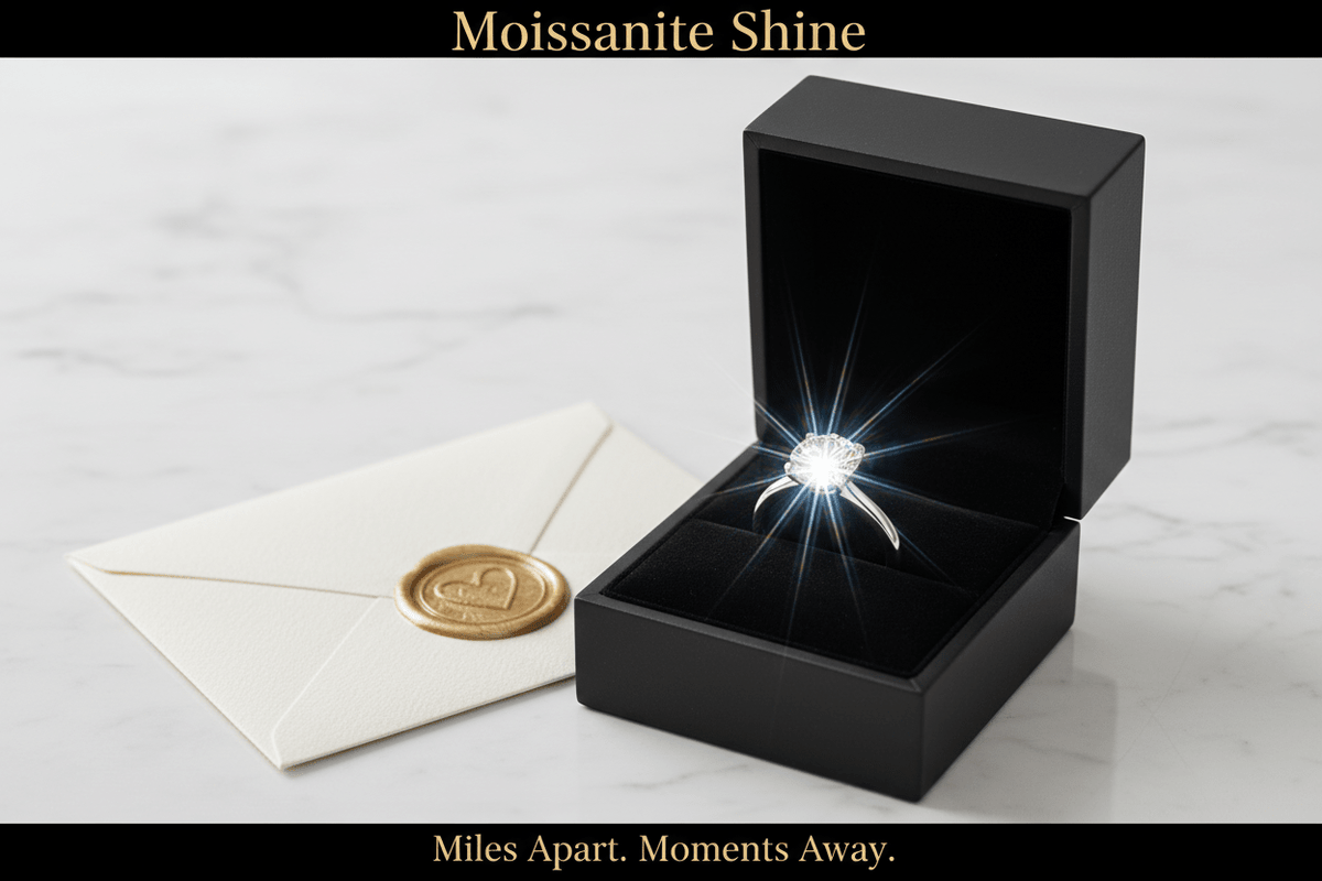 Moissanite for the Long-Distance Proposal: How to Pop the Question Across Time Zones - Moissanite Shine