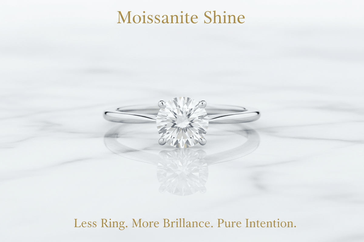Moissanite for the Minimalist: The Art of Wearing Less, Better - Moissanite Shine