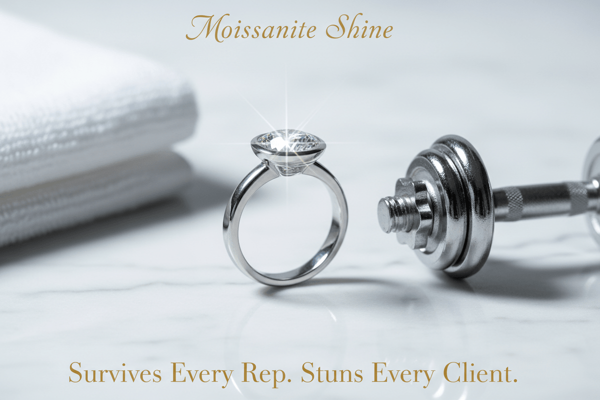 Moissanite for the Personal Trainer: The Ring That Survives Every Session - Moissanite Shine