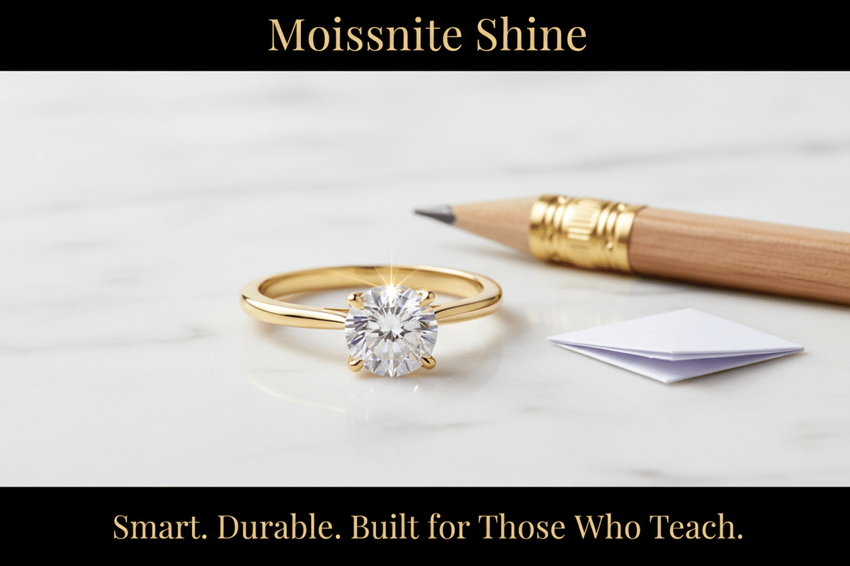 Moissanite for the Teacher: Smart, Durable, and Built for the Classroom - Moissanite Shine