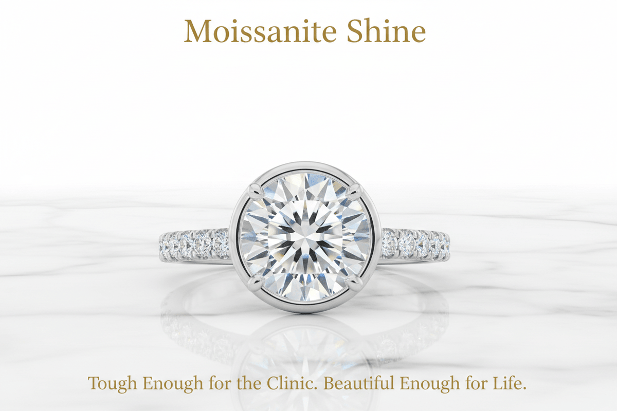 Moissanite for the Veterinarian: The Ring That Survives the Clinic - Moissanite Shine