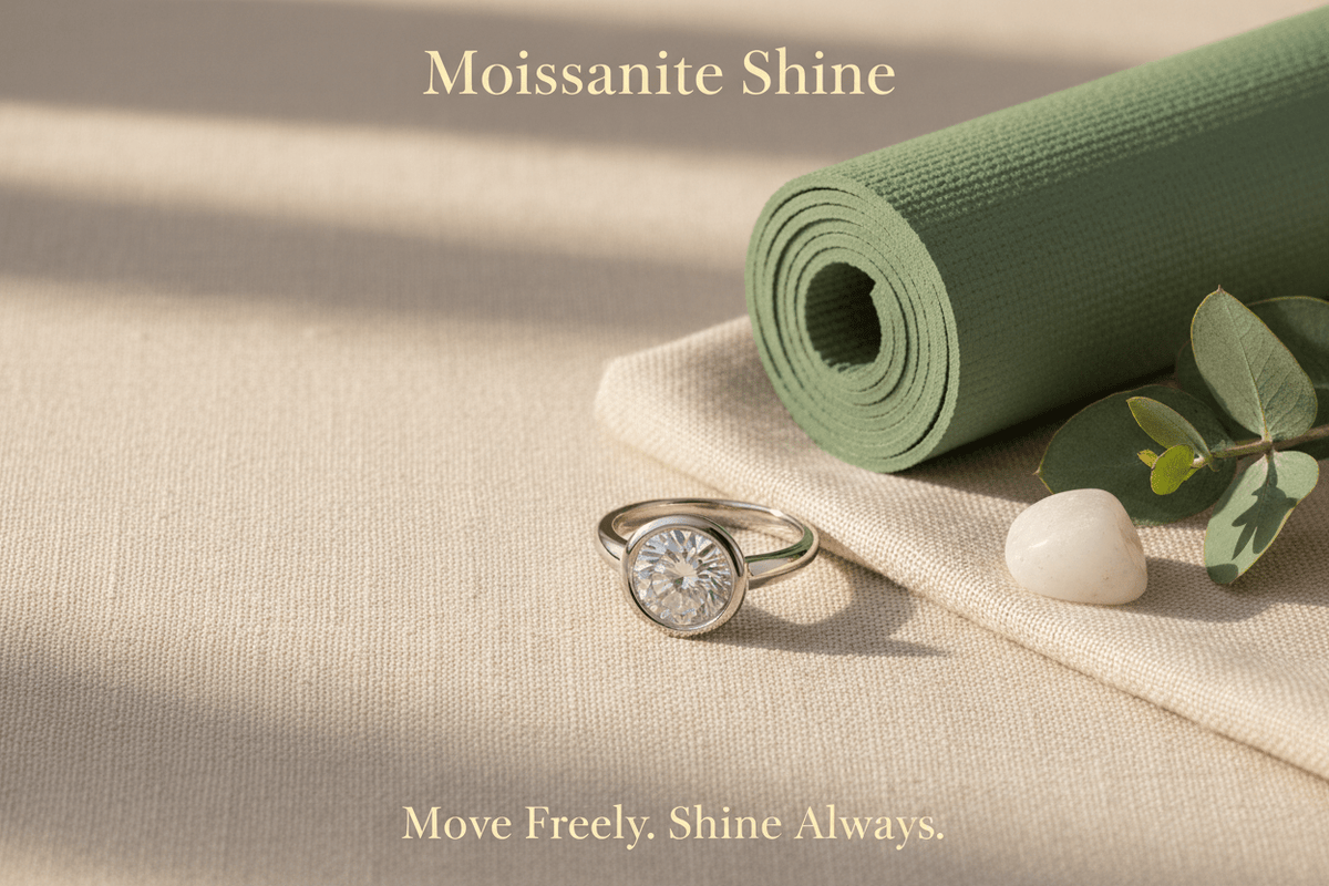 Moissanite for the Yoga & Wellness Lifestyle: Jewelry That Moves With You - Moissanite Shine