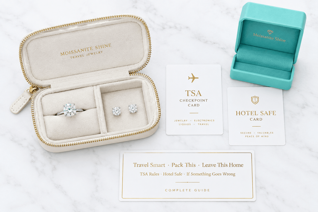 Moissanite for Travel: What to Pack, What to Leave Home - Moissanite Shine