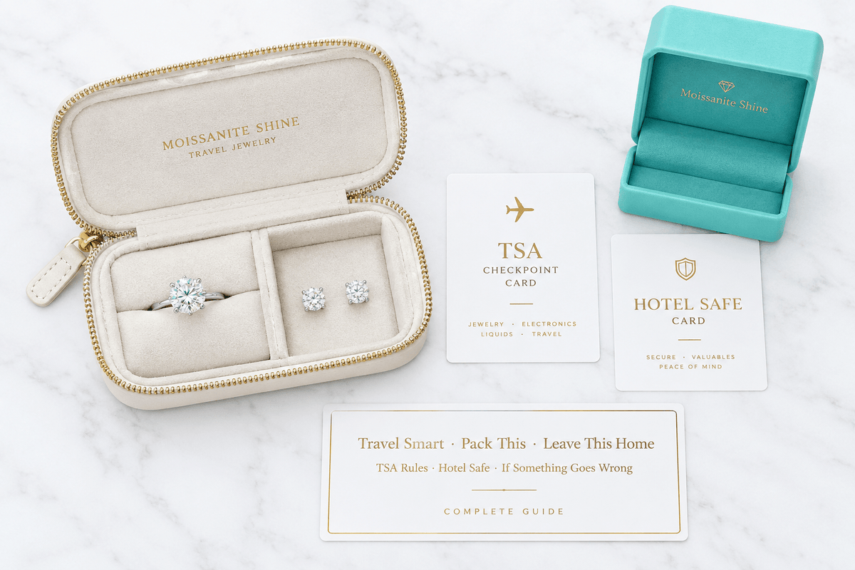 Moissanite for Travel: What to Pack, What to Leave Home - Moissanite Shine