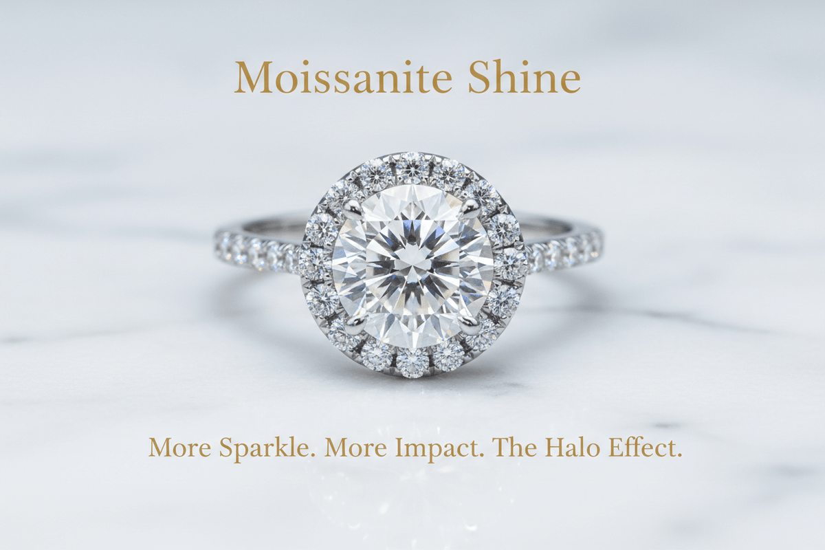 Moissanite Halo Engagement Ring: The Complete Buying Guide 2026 - Moissanite Shine