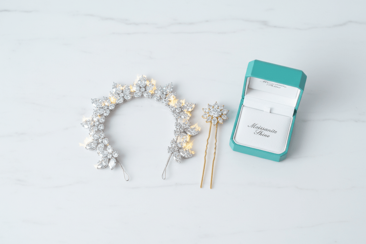 Moissanite Headpiece & Hair Jewelry: The Complete Guide - Moissanite Shine