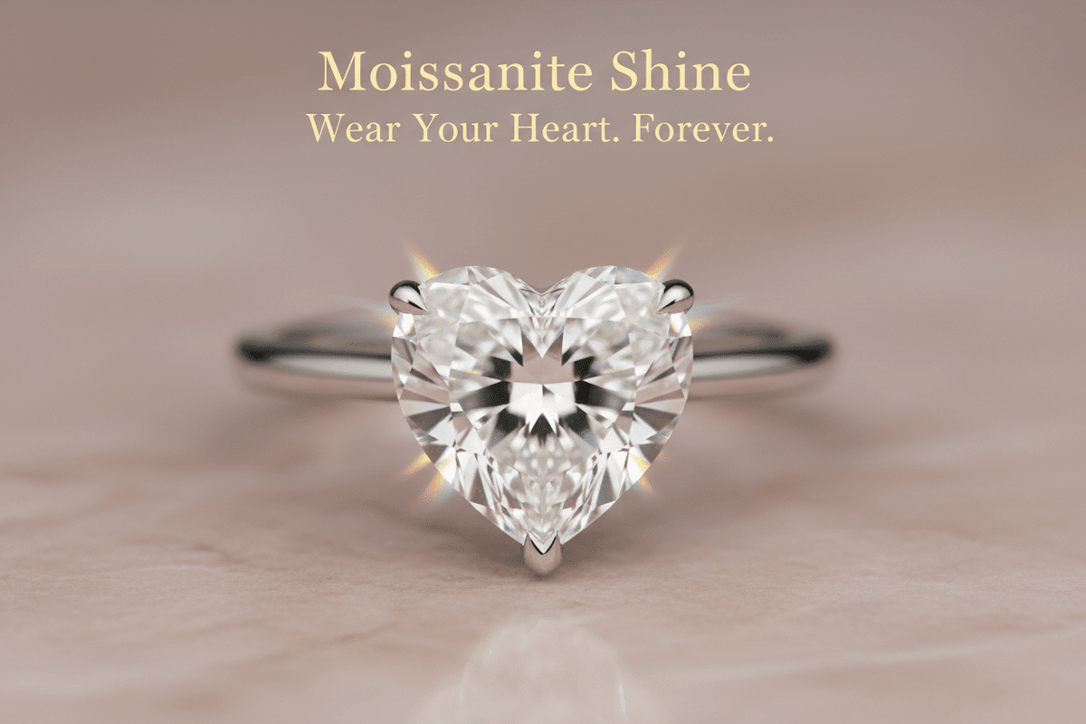 Moissanite Heart Cut Engagement Ring: The Complete Buying Guide - Moissanite Shine